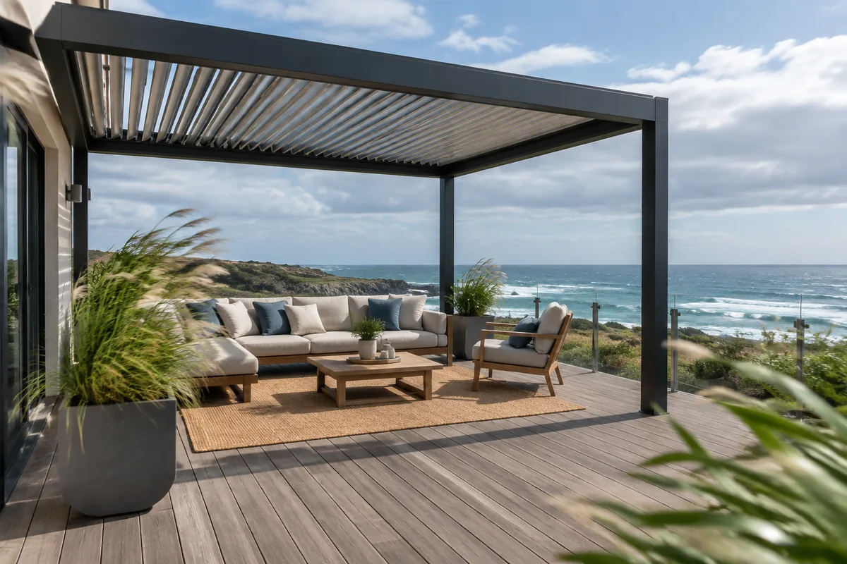 Comment choisir une pergola pour une terrasse exposée au vent