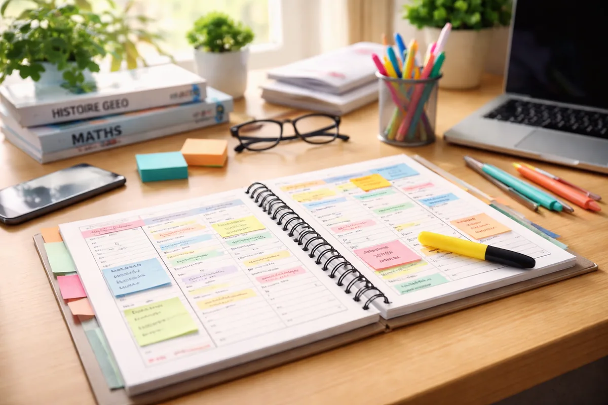 Comment optimiser ses révisions pour le Bac et le Brevet avec un planning gratuit
